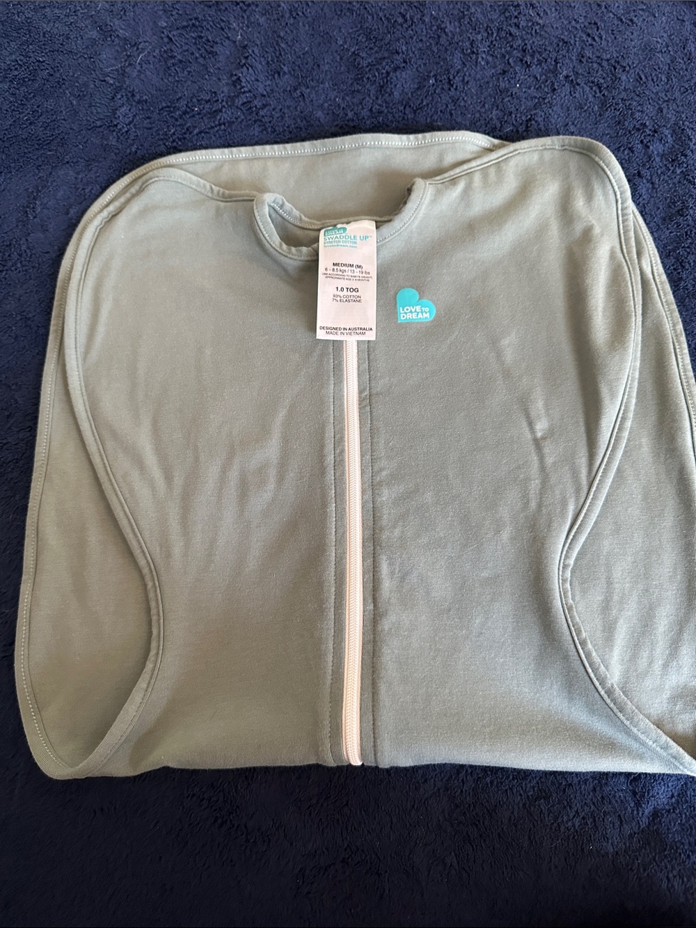 Love to dream Sage Green Swaddle with Front Zip